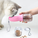 Deebestpets Portable Pet Water & Food Bottle – Travel Feeder for Cats & Dogs