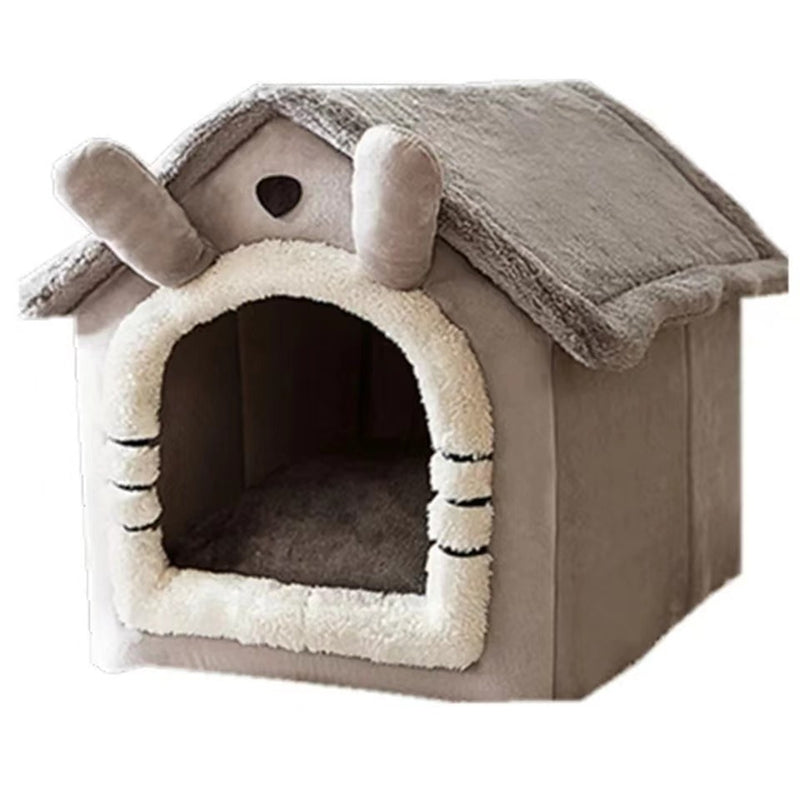 Indoor Pet Nest S Foldable and Washable Cat/Dog Bed Removable Kennel for Small Animals Like Cats and Dogs