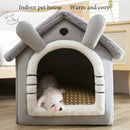 Indoor Pet Nest S Foldable and Washable Cat/Dog Bed Removable Kennel for Small Animals Like Cats and Dogs