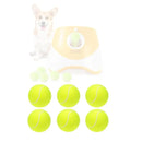 Automatic Dog Tennis Launcher Mini Tennis Throwing Pinball Machine Rechargeable Interactive Toy for Pet Dogs and Cats