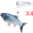 Electric Funny Cat Simulation Fish Beating Usb Jumping Cat Toy