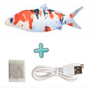 Electric Funny Cat Simulation Fish Beating Usb Jumping Cat Toy