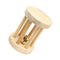 Cute Natural Wooden Rabbits Toys Pine Dumbells Unicycle Bell Roller