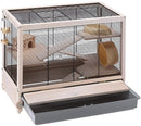 Hamster habitat cage hamster villa sturdy wooden structure black(US